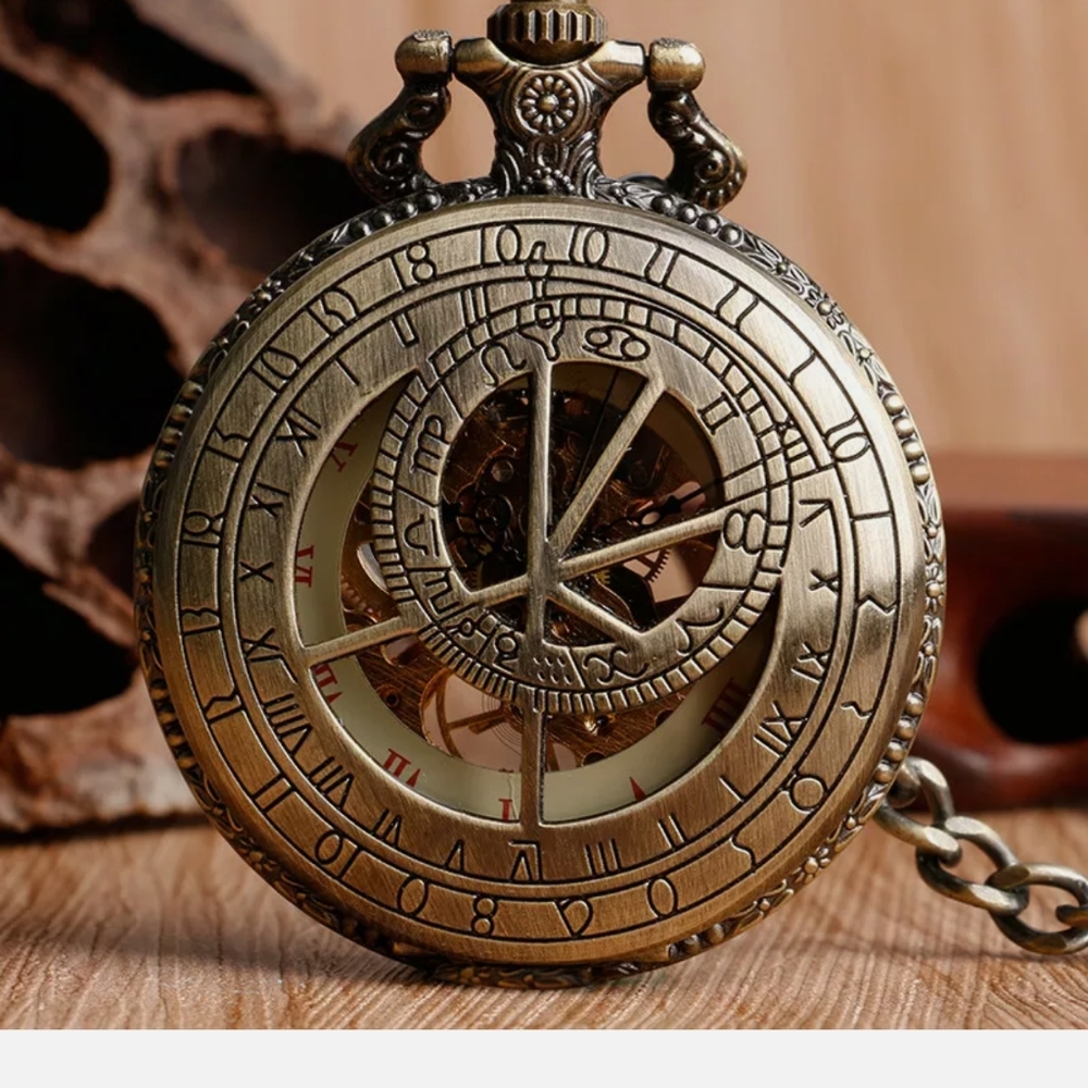 🌻Timelord mechanical pocket watch Steampunk